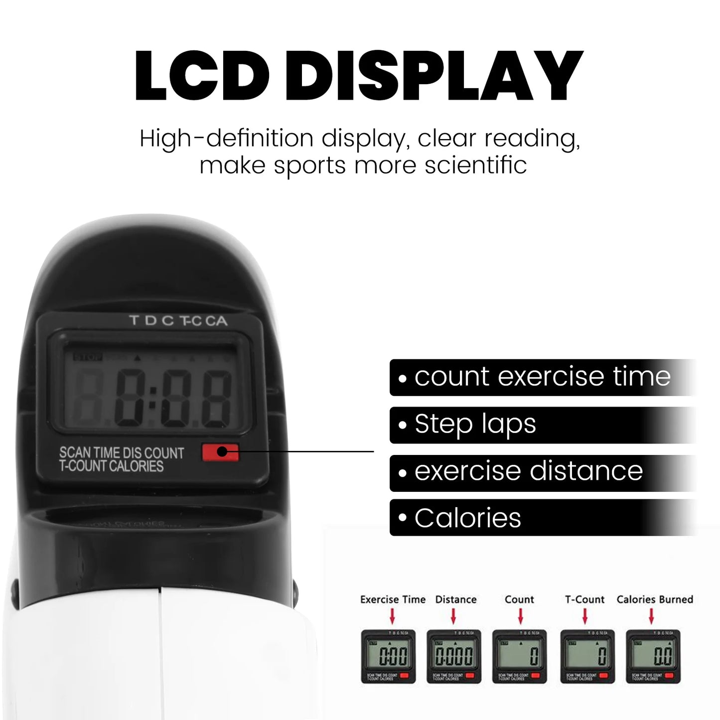 Mini Exercise Bike Under Desk With LCD Display Pedal Trainer