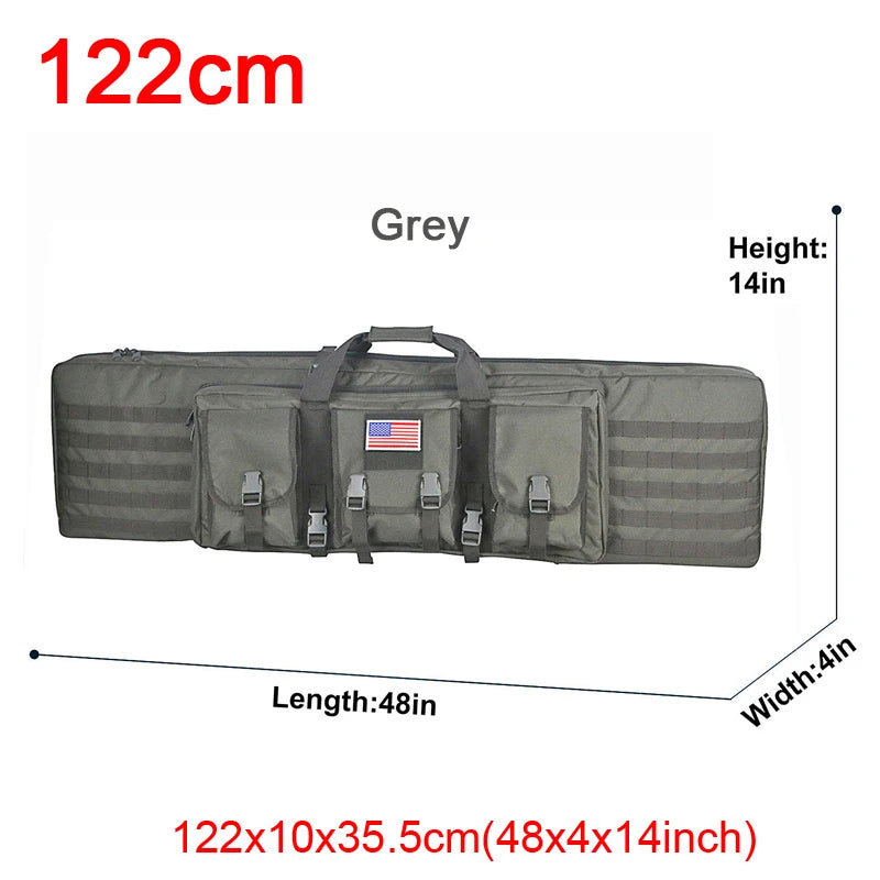 LQARMY Tactical Double Rifle Case Molle Sniper Gun Bag