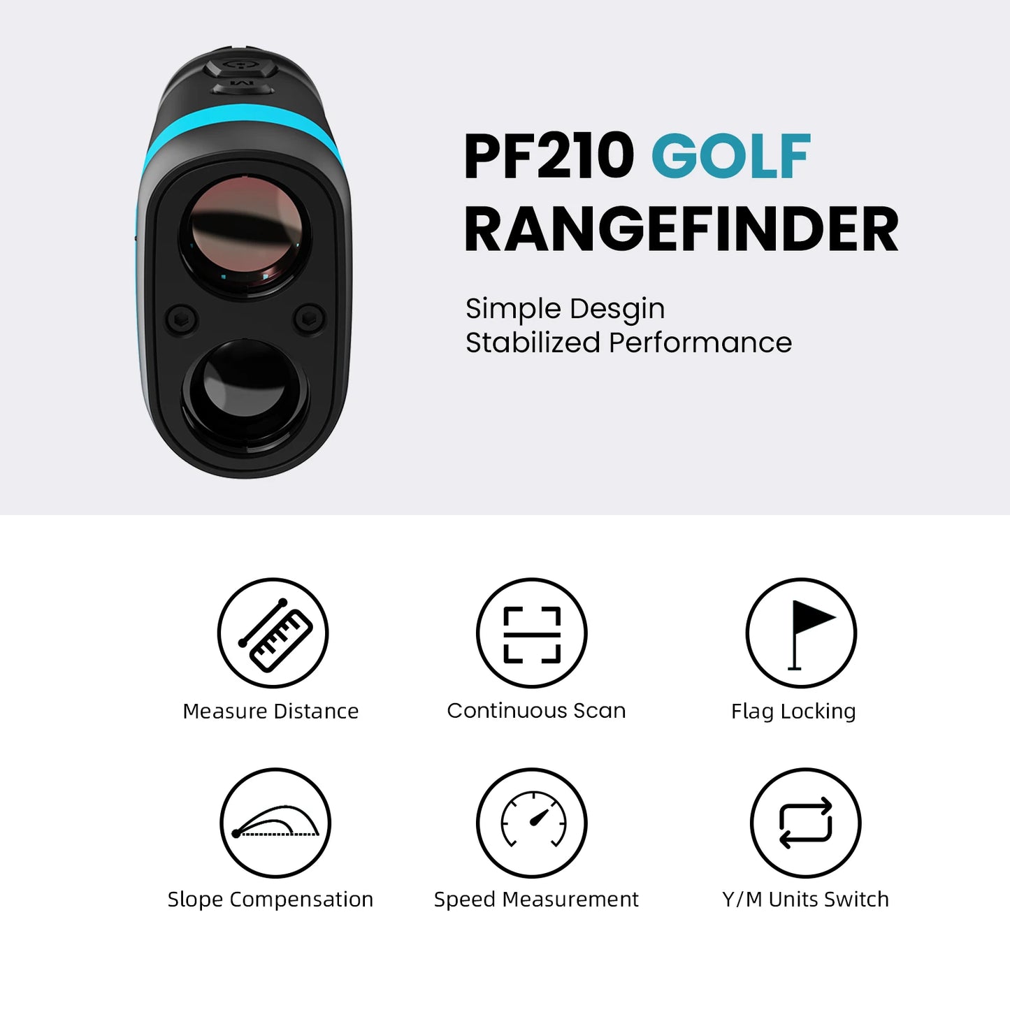 MiLESEEY PF210 Range Finder 600m Golf Laser CE FCC Certification