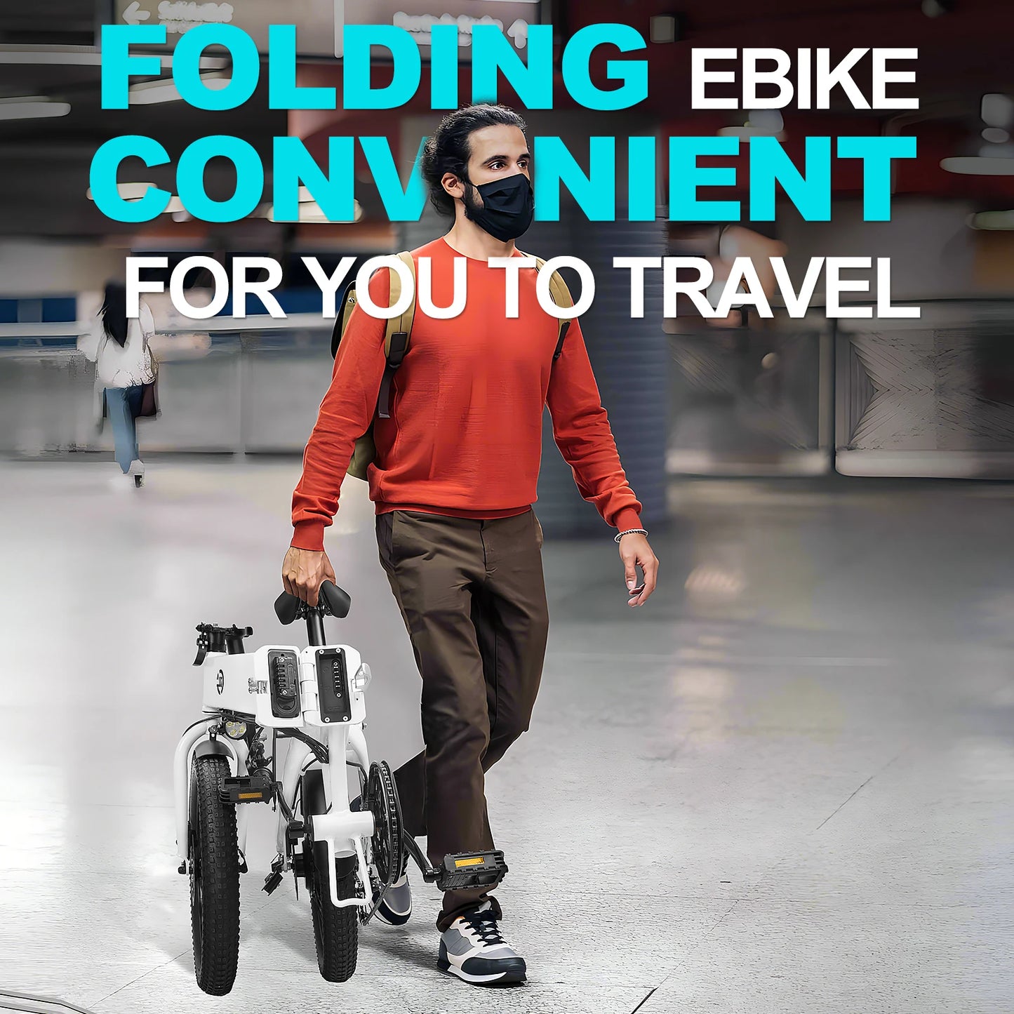 500W engine adult folding electric bicycle, 20 inch tires 48v7.8ah, 20 miles/hour 43 miles range, folding mini city riding elect