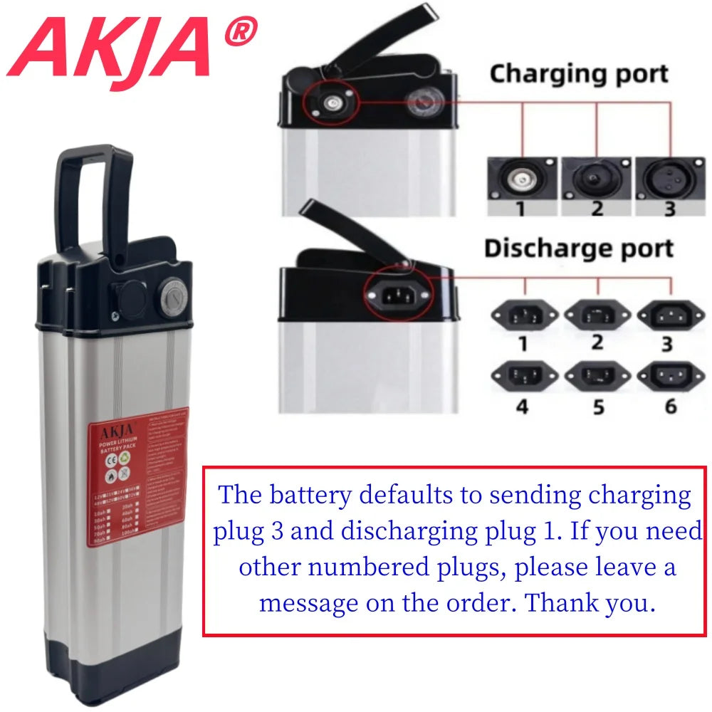 Air fast transportation，48V50AH，18650 high-capacity lithium battery pack，Suitable for Silver Fish motors below 3000W