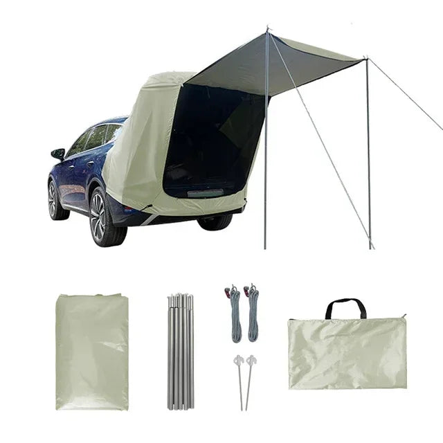 Outdoor Car Rear Tent With Canopy For Camping And Picnic