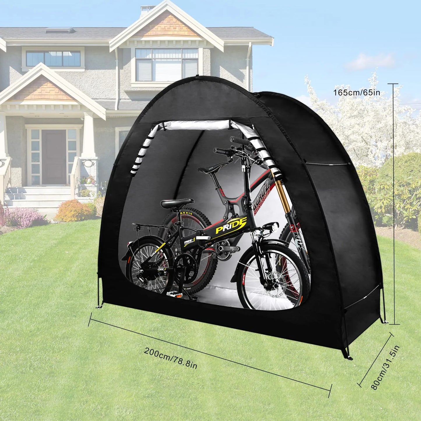 Foldable Outdoor Bicycle Storage Tent Waterproof Shelter For Road Bikes