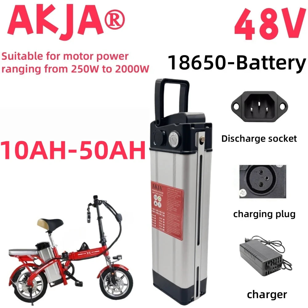 Air fast transportation，48V50AH，18650 high-capacity lithium battery pack，Suitable for Silver Fish motors below 3000W