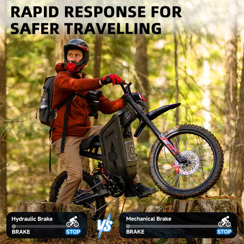 Freego X2 Pro Electric Off Road Ebike 6000W 50MPH Warranty