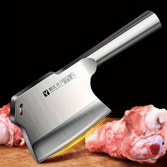 High Grade Thickened Chef Boning axe. Stainless Steel Commercial High Hardness Kitchen Knife for Home Cooking and Restaurant Use