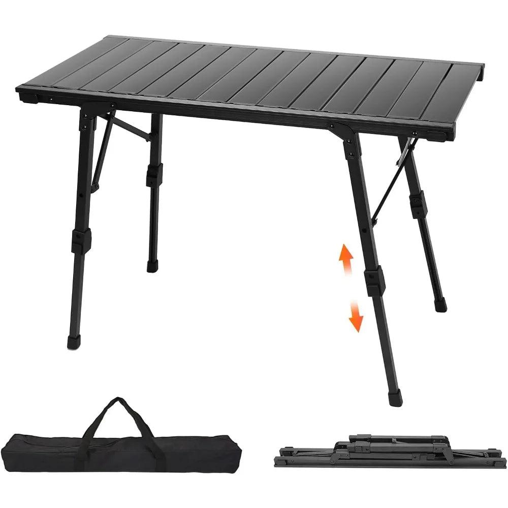 Folding Camping Table, Portable Outdoor IGT Camp Table, Foldable Picnic Table, Outdoor IGT Cook System with Carry Bag, Ultraligh