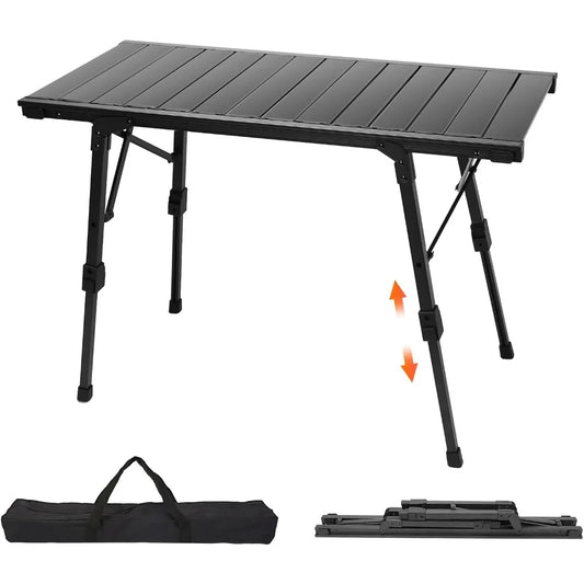 Folding Camping Table, Portable Outdoor IGT Camp Table, Foldable Picnic Table, Outdoor IGT Cook System with Carry Bag, Ultraligh