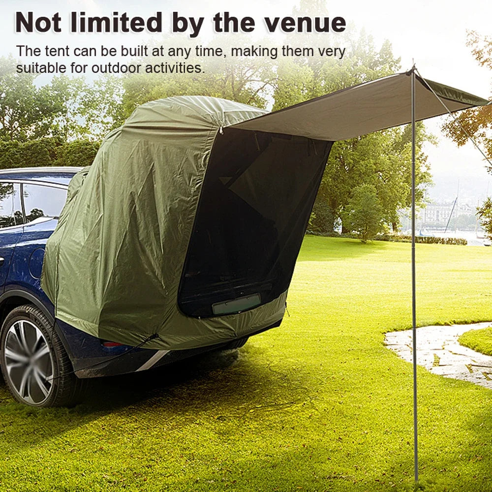 Outdoor Car Rear Tent With Canopy For Camping And Picnic