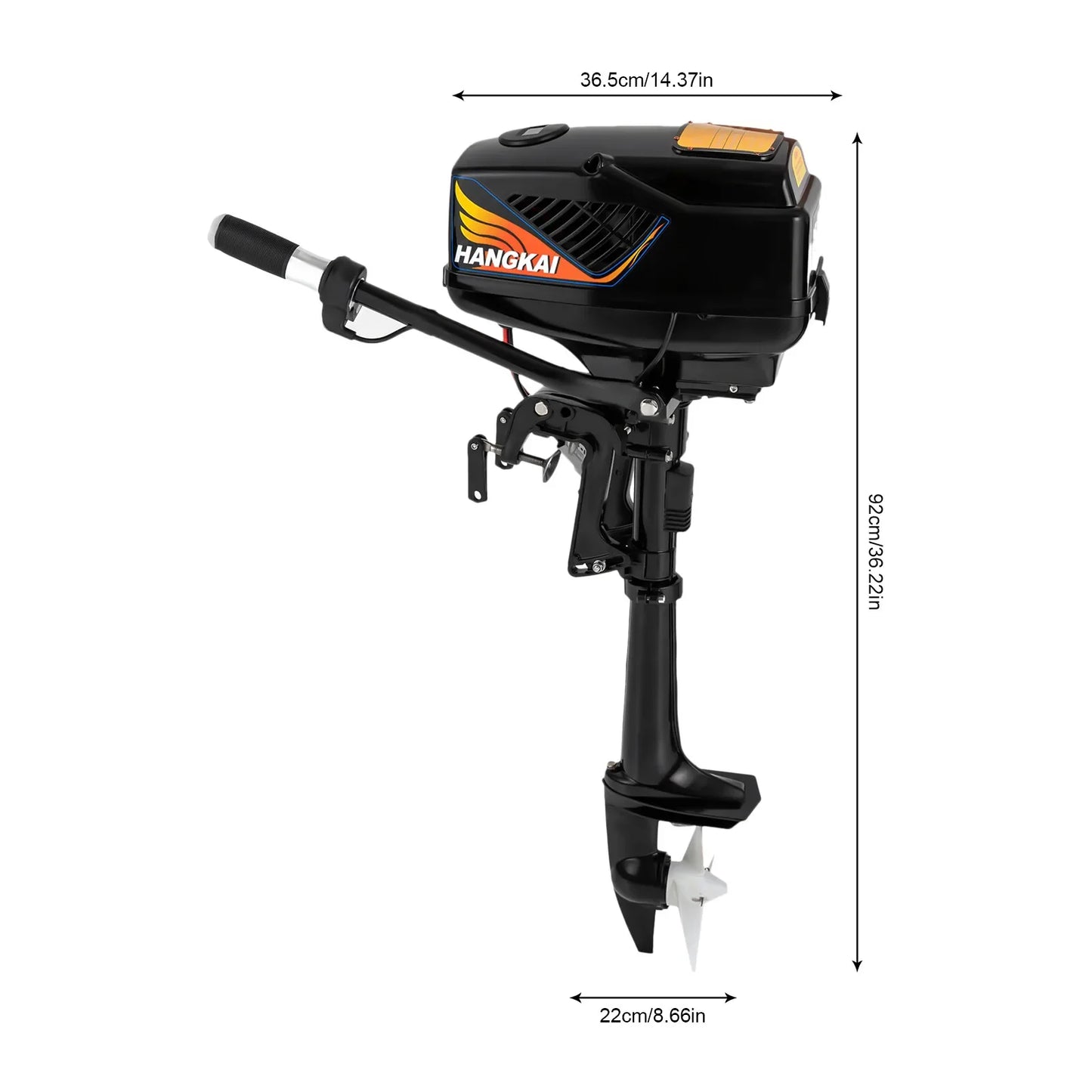 Hign-concerned 48V Electric Outboard Trolling Motor 1200W Short Shaft