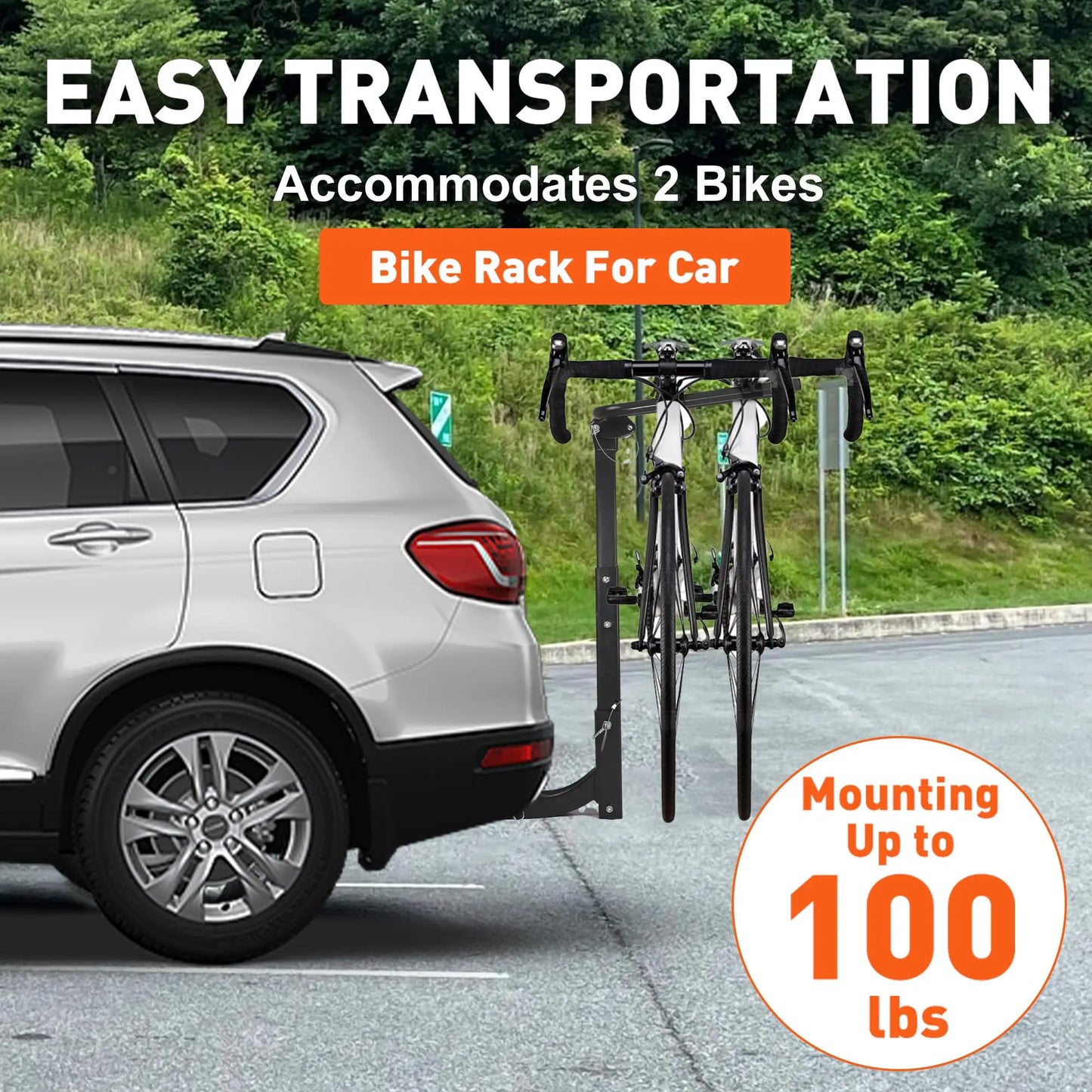 HiMISSC Bike Rack Hitch Mount Foldable Carrier For SUV