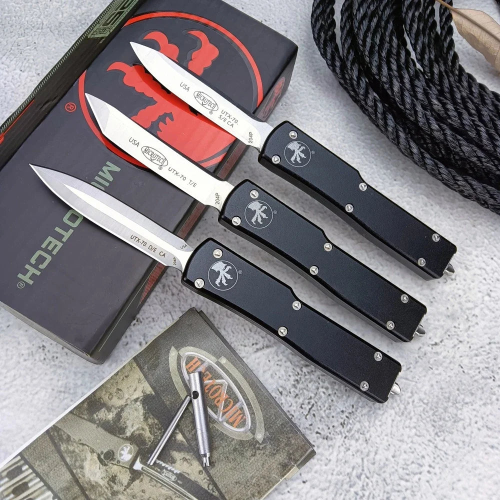 UTX-70 pocket knife camping multi-functional EDC knife outdoor hiking survival self-defense knife, tactical knife, hunting knife