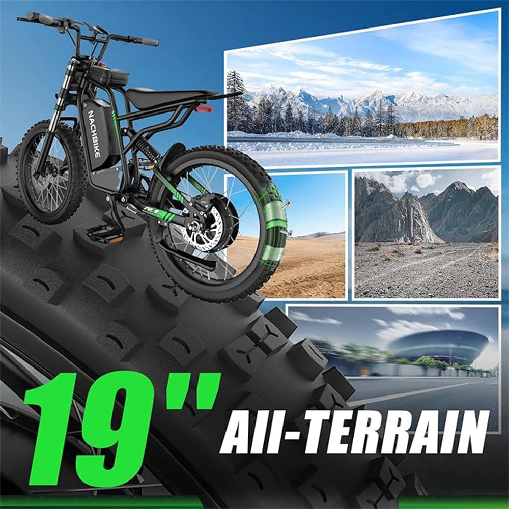 CEFolded Electric Bike R3 6000W 60V 25Ah Battery Brakes
