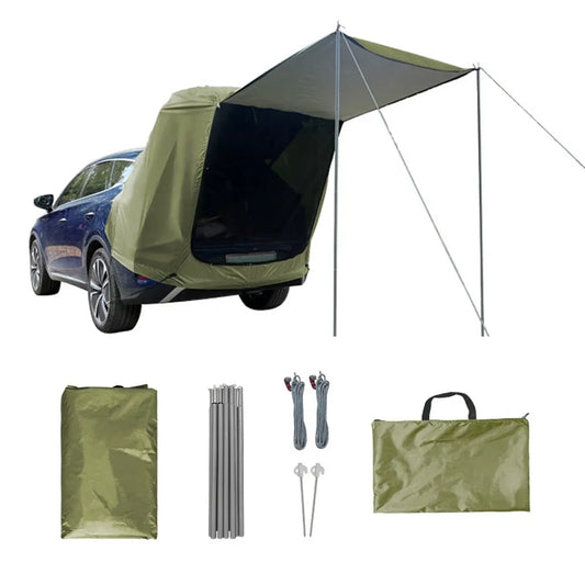 Outdoor Car Rear Tent With Canopy For Camping And Picnic