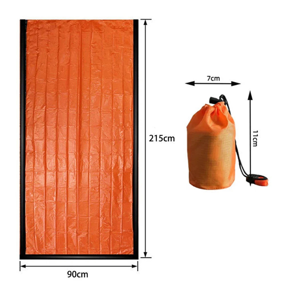 2-Pack Waterproof Thermal Bivy Sack Sleeping Bag for Outdoor Adventure