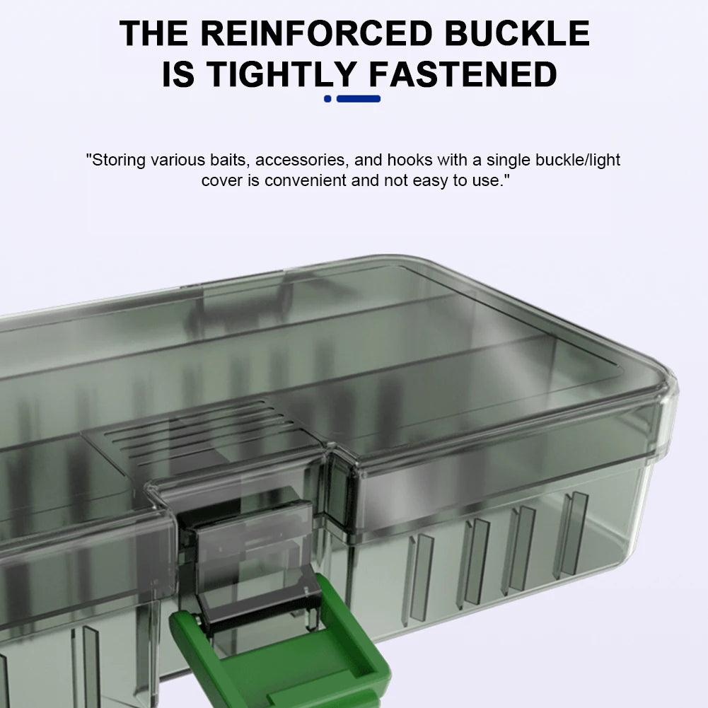 Fishing Tackle Box Large Capacity Waterproof Hook Storage Lure Bait Tray Storage Lure Bait Organizer Boxes Accessories Box