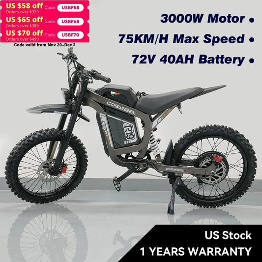 MOOBELO R19 Max Electric Off Road Ebike 3000W Brushless