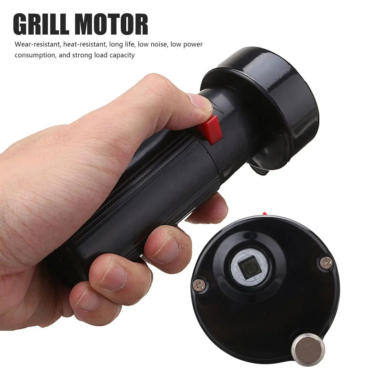 BBQ Rotisserie Grill Chicken Roaster Rod Spit Barbecue Electric Motor Meat Skewer Tool Outdoor BBQ Rack Kitchen Accessories Food