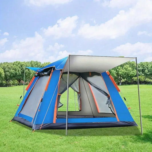 Building 3 To 4 Person Pop Up Camping Tent Waterproof