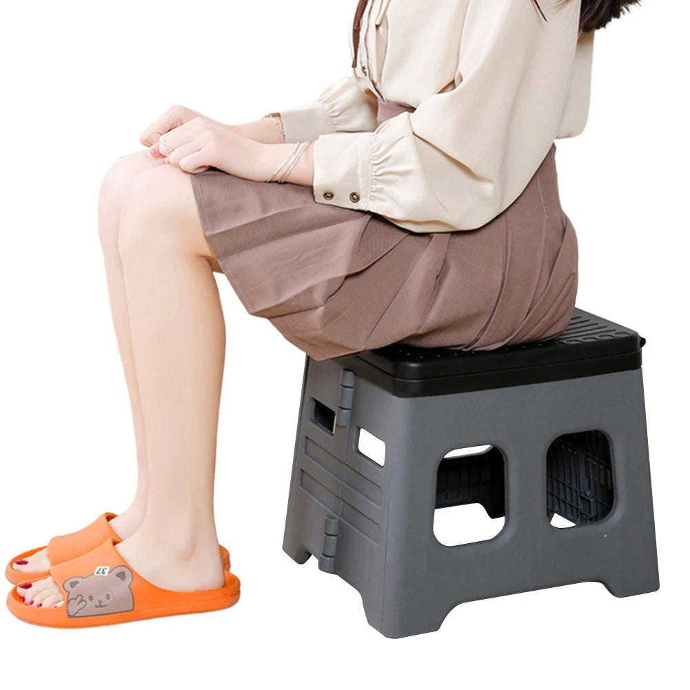 Electric Portable Camping Toilet With Lid Foldable Emergency