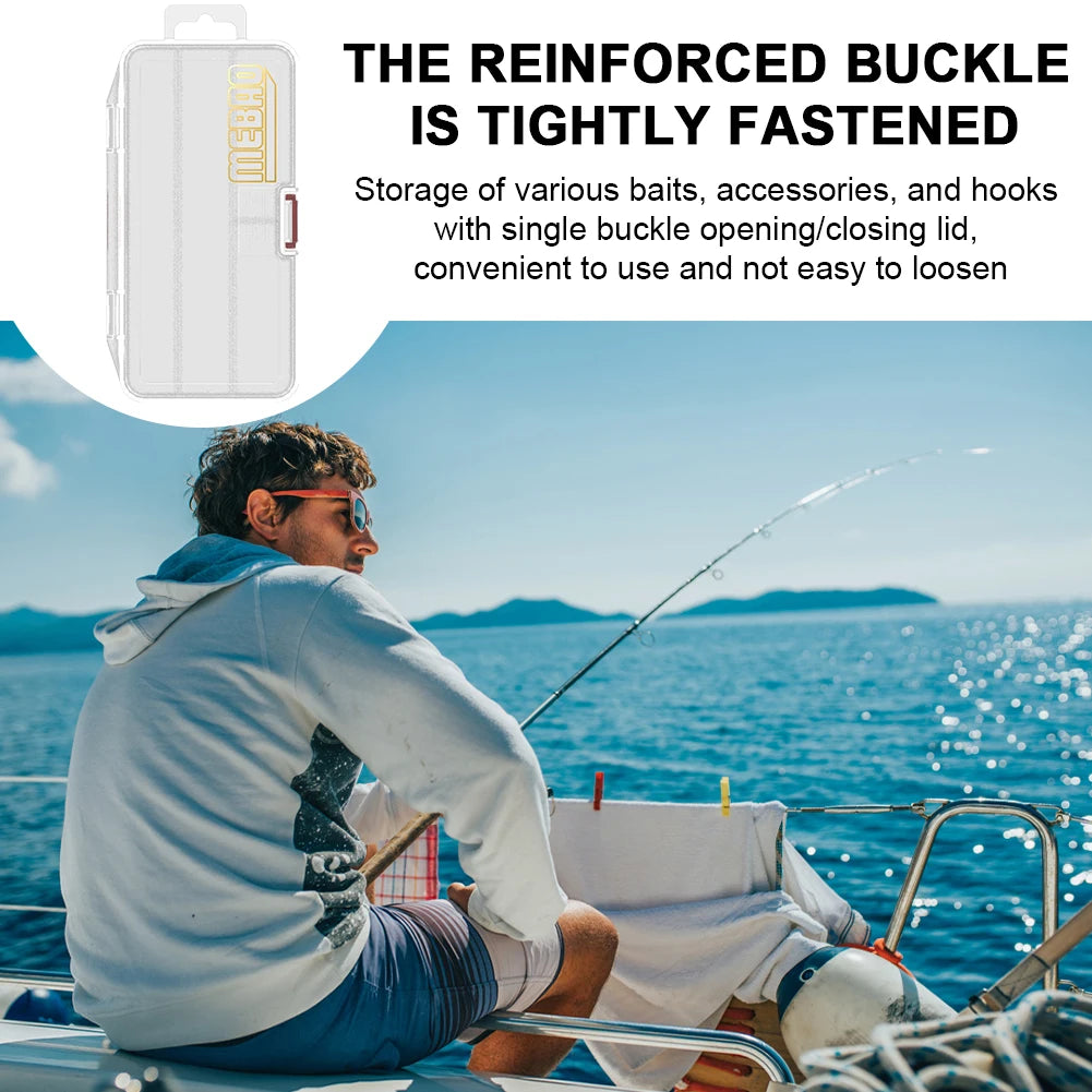 Fishing Tackle Box Large Capacity Waterproof Hook Storage Lure Bait Tray Storage Lure Bait Organizer Boxes Accessories Box